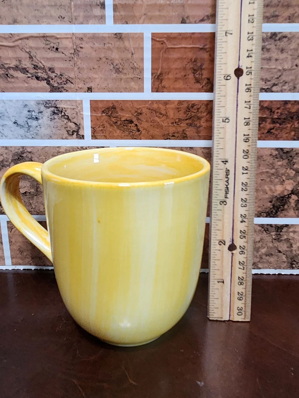 Sunny Yellow Ceramic Coffee Mug with Comfortable Handle